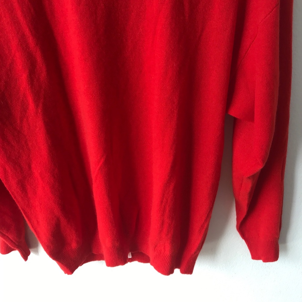 Bloomingdales Red Cashmere Sweater - Picture 5 of 8
